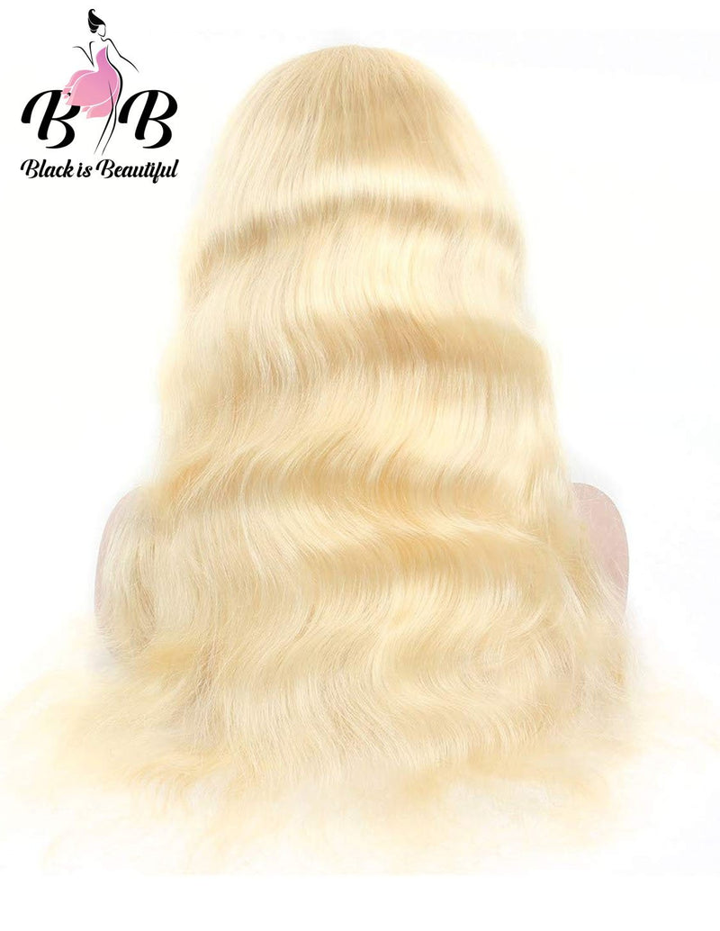 BIB HAIR 613 Blonde Wig Body Wave Human Hair Lace Front/Full Lace Wig 150% Density - bibhair