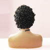 Short Water Curly Wave Pixie Cut Human Hair Wig Raw Virgin Short Bob Black Wig 180% Density - bibhair
