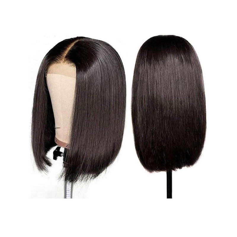 Short Straight Bob Lace Closure Human Hair Wigs 100% Brazilian Human Virgin Hair Wigs Glueless Wigs BIB HAIR - bibhair