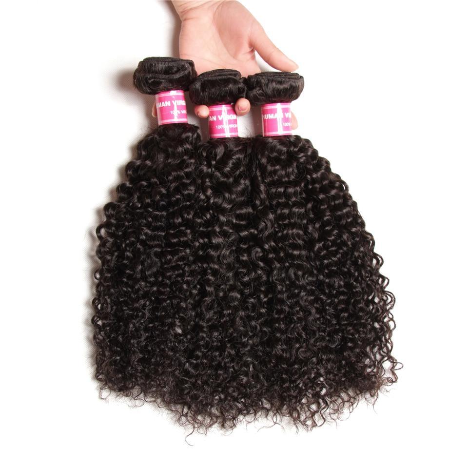 BIB HAIR Curly Hair Human Virgin Hair Weft 3Bundles/Pack - bibhair