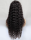 BIB HAIR Deep Wave Wig Lace Front Wig 100% Human Hair Natural Color 150% Density - bibhair