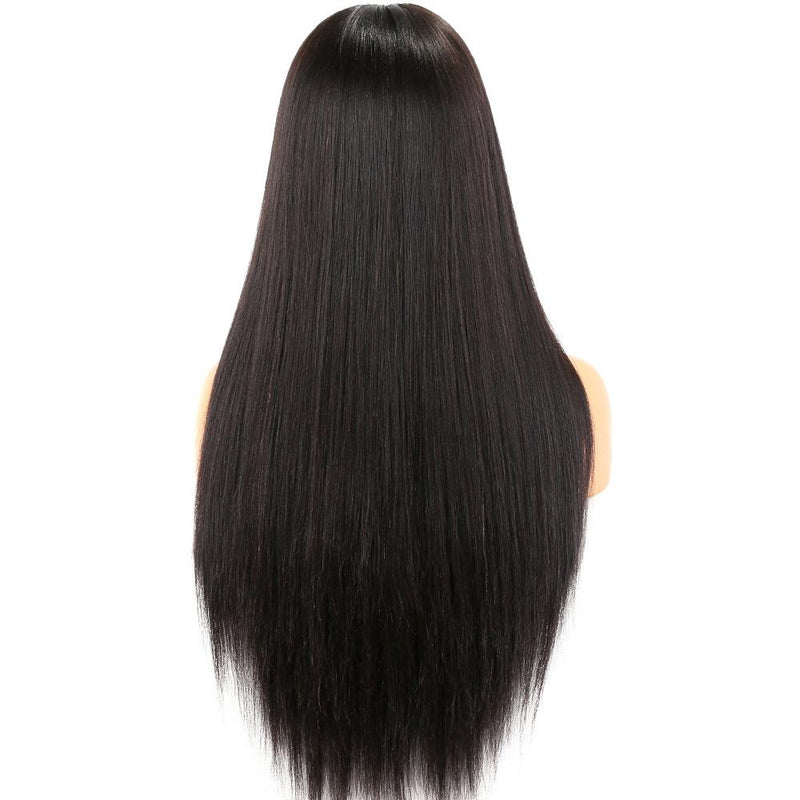 Long Straight Lace Front Wigs 100% Human Virgin Hair Wig Pre-Plucked Natural Hairline Lace Wig For Black Women BIB HAIR - bibhair