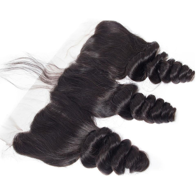 BIB HAIR Loose Wave 13x4 Lace Closure 100% Human Hair Middle Part 1 Piece - bibhair
