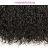 Water Wave Hair 4 Bundles With 4*4 Lace Closure Human Virgin Hair Extension - bibhair