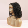 Bob Water Wave Human Hair Lace Closure Wigs Raw Virgin Hair Black Wig 180% Density BIBHAIR - bibhair